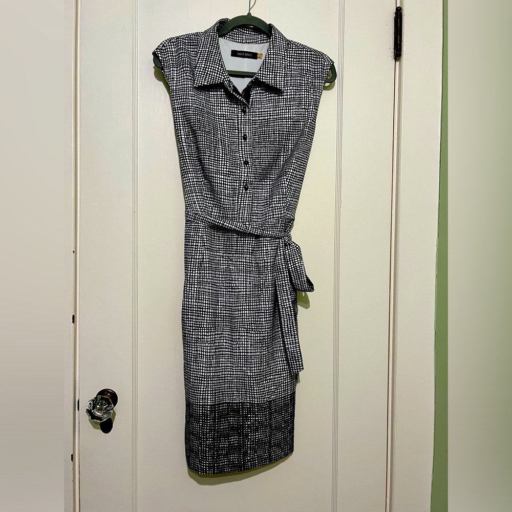 Ellen Tracy Black and white dress.
